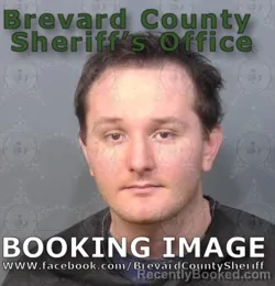 Mugshot of Jonah Matthew Hepfer booked in Brevard County, Florida on August 9, 2026