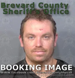 Mugshot of Michael Frederick Groppel booked in Brevard County, Florida on August 9, 2026