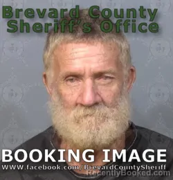 Mugshot of Charles Eugene Redding booked in Brevard County, Florida on August 9, 2026