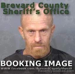 Mugshot of David Michael Taylor booked in Brevard County, Florida on August 9, 2026
