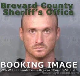 Mugshot of Daniel Rosco booked in Brevard County, Florida on August 9, 2026