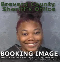 Mugshot of Emiaj Jhana E Barnes booked in Brevard County, Florida on August 9, 2026