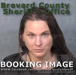 Mugshot of Cheri Spencer booked in Brevard County, Florida on August 9, 2026