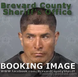 Mugshot of Raul Godoffredo Vilchez Lazo booked in Brevard County, Florida on August 9, 2026