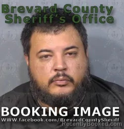Mugshot of Jonathan Torres booked in Brevard County, Florida on August 9, 2026