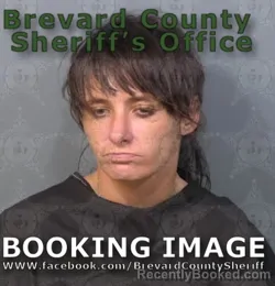 Mugshot of Amber Nicole Flowers booked in Brevard County, Florida on August 9, 2026