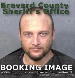 Mugshot of Shane Robert Allen booked in Brevard County, Florida on August 10, 2026