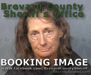 Mugshot of Shirley Bernadette Zimmerley booked in Brevard County, Florida on August 10, 2026