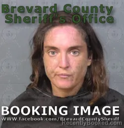 Mugshot of Kayla Marie Shea booked in Brevard County, Florida on August 10, 2026