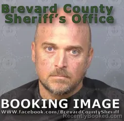 Mugshot of Ricardo Alan Stoyell booked in Brevard County, Florida on August 10, 2026