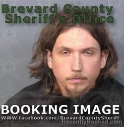 Mugshot of Cody Lee Magie booked in Brevard County, Florida on August 10, 2026