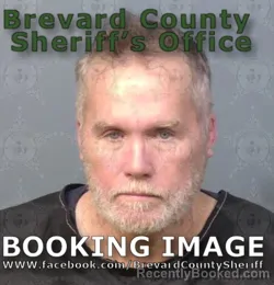 Mugshot of Cory Edward Ward booked in Brevard County, Florida on August 11, 2026