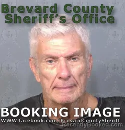 Mugshot of Richard Edward Junk booked in Brevard County, Florida on August 11, 2026