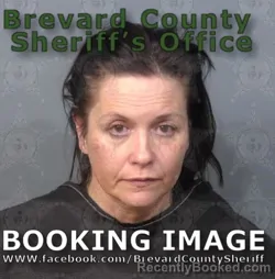 Mugshot of Amanda Joanna Fredricks booked in Brevard County, Florida on August 11, 2026