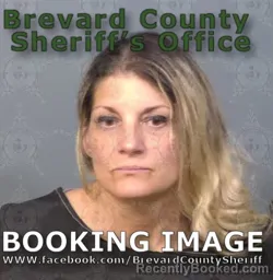 Mugshot of Gina June Roman booked in Brevard County, Florida on August 12, 2026