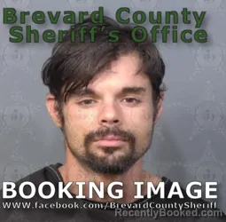 Mugshot of Damian Joseph Pearsall booked in Brevard County, Florida on August 12, 2026
