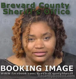Mugshot of Davarriea Zariya Robertson booked in Brevard County, Florida on August 12, 2026