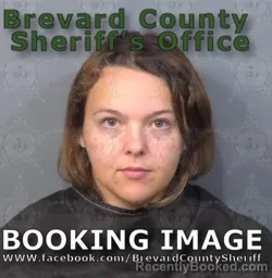 Mugshot of Danielle Summer Carbee booked in Brevard County, Florida on August 12, 2026