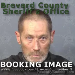 Mugshot of Tony Ernest Reininger booked in Brevard County, Florida on August 12, 2026