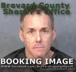 Mugshot of Jay Alan Kremer booked in Brevard County, Florida on August 12, 2026