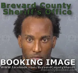 Mugshot of Delon Tevin Tugman booked in Brevard County, Florida on August 12, 2026