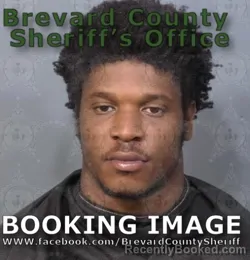 Mugshot of Ja Sean
 Kaliq Amir Montgomery booked in Brevard County, Florida on August 12, 2026