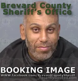 Mugshot of Derik Paul Lecesne booked in Brevard County, Florida on August 13, 2026