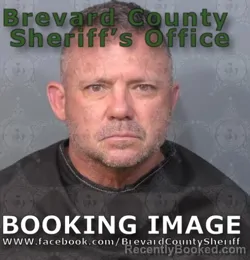 Mugshot of Jason Travis Stigall booked in Brevard County, Florida on August 13, 2026