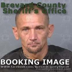 Mugshot of Brian Dale George booked in Brevard County, Florida on August 14, 2026