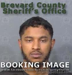 Mugshot of Daniel Antonio Gomez booked in Brevard County, Florida on August 14, 2026