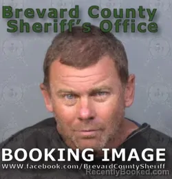 Mugshot of Austin Robert Hall booked in Brevard County, Florida on August 14, 2026