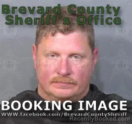 Mugshot of Jonathan Lee Schank booked in Brevard County, Florida on August 14, 2026