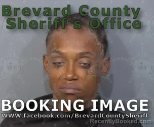 Mugshot of Shanikqua Tremesa Gaines booked in Brevard County, Florida on August 14, 2026