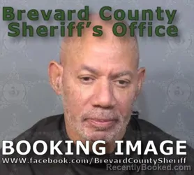 Mugshot of John Anthony Simmons booked in Brevard County, Florida on August 15, 2026
