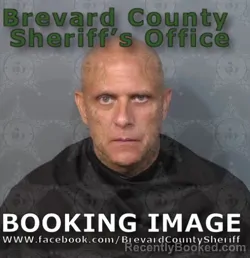 Mugshot of Brian Keith Noble booked in Brevard County, Florida on August 15, 2026