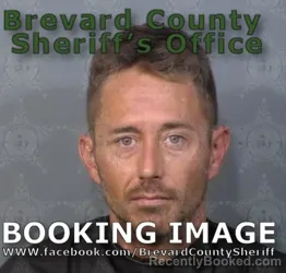 Mugshot of Thomas Andrew Rollins booked in Brevard County, Florida on August 16, 2026