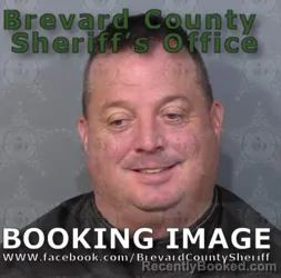 Mugshot of Christopher Campbell booked in Brevard County, Florida on August 16, 2026
