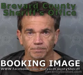 Mugshot of Eric Jason Richey booked in Brevard County, Florida on August 16, 2026