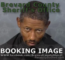 Mugshot of Shatisk Naquan Brown booked in Brevard County, Florida on August 16, 2026