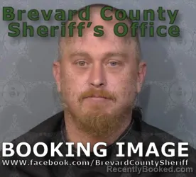 Mugshot of Roy Edward Boyer booked in Brevard County, Florida on August 16, 2026