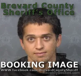 Mugshot of Jessie Velazquez Mojica booked in Brevard County, Florida on August 16, 2026