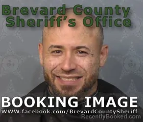 Mugshot of Nick Davila Acosta booked in Brevard County, Florida on August 17, 2026