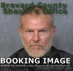 Mugshot of Dennis Earl Hayward booked in Brevard County, Florida on August 17, 2026
