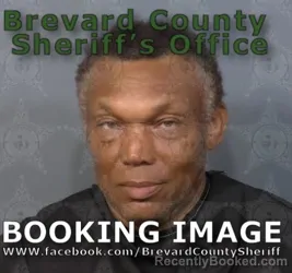 Mugshot of Courtney Omar Thompson booked in Brevard County, Florida on August 17, 2026