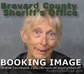 Mugshot of Linda Jean Diamond booked in Brevard County, Florida on August 17, 2026