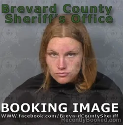 Mugshot of Jayla Marie Collins booked in Brevard County, Florida on August 18, 2026