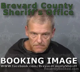 Mugshot of Christian Scott Pfoff booked in Brevard County, Florida on August 18, 2026