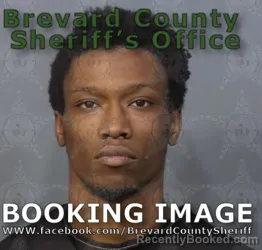 Mugshot of Jayden Omari Mitchell booked in Brevard County, Florida on August 18, 2026