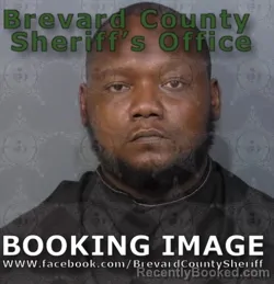 Mugshot of Deville Raugene Gibson booked in Brevard County, Florida on August 18, 2026