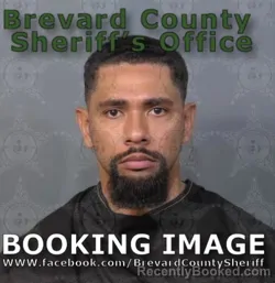 Mugshot of Jonathan William Perez booked in Brevard County, Florida on August 18, 2026